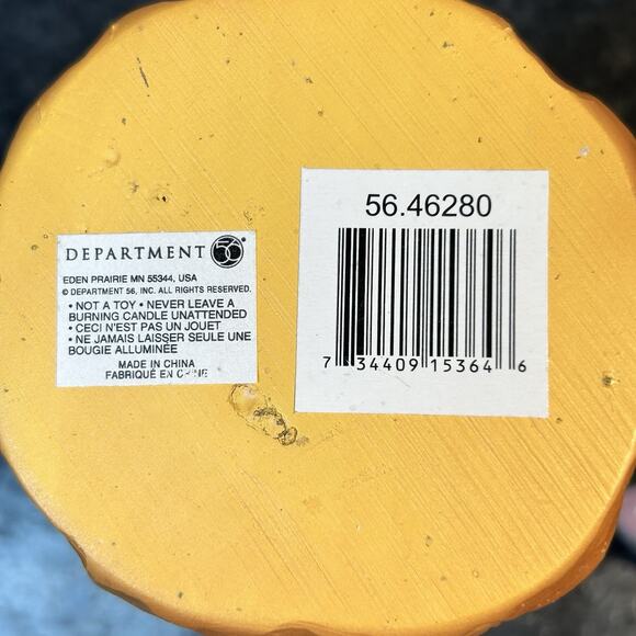 2- Dept 56 Ice Cream Decorative Glass Jar Candles And Waffle Cone Holders - Picture 10 of 11